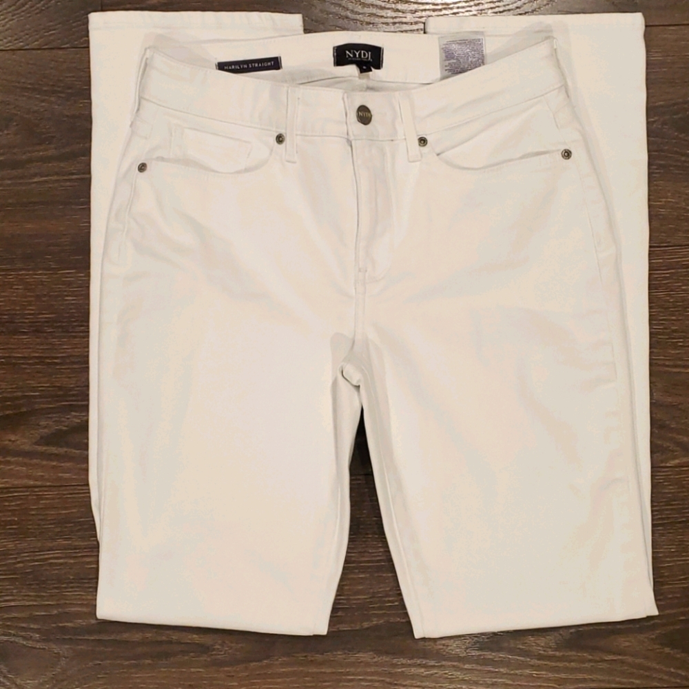 NYDJ White Straight-Leg Women's Jeans